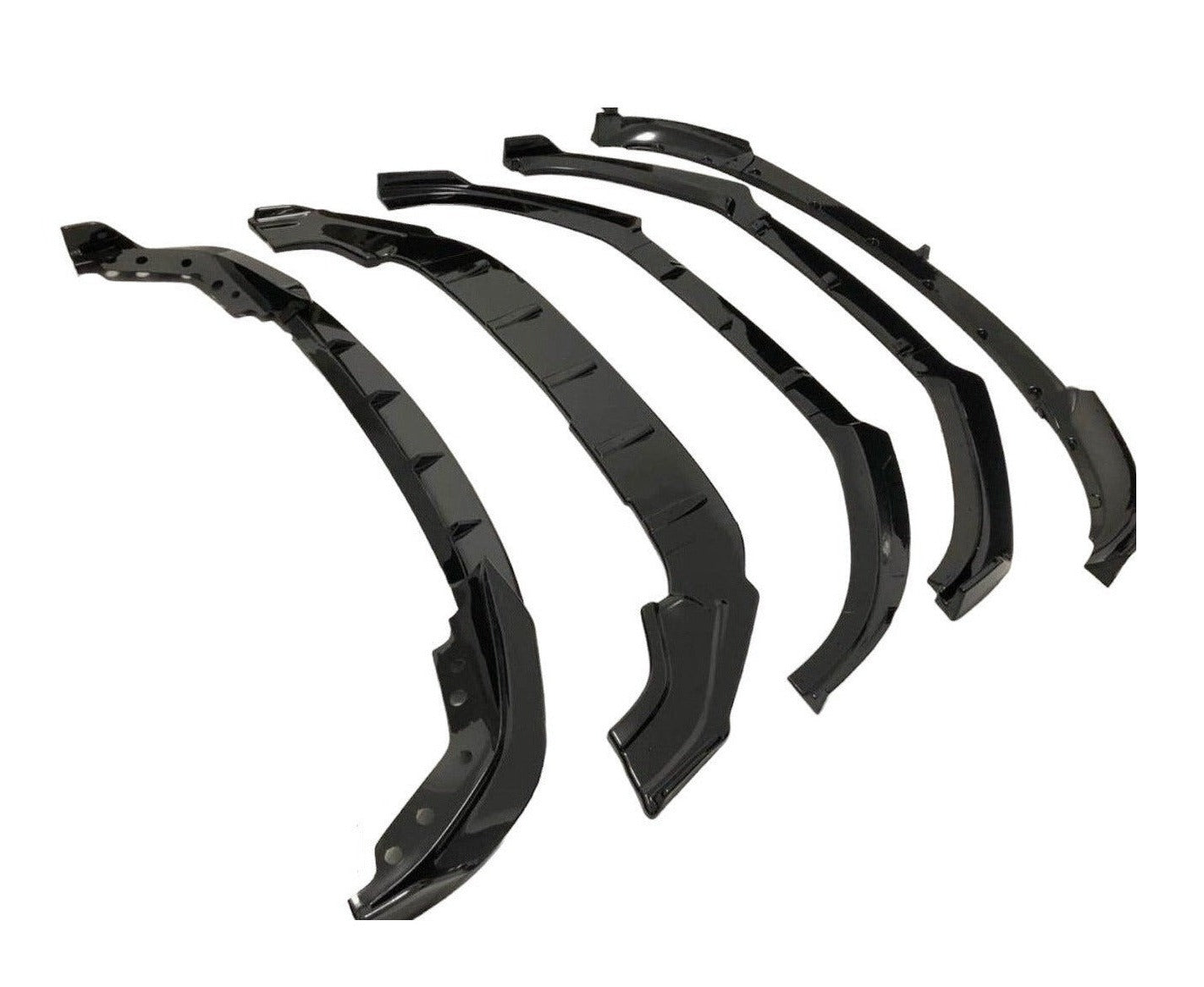 Universal Fit Black Car Bumper Guard Set (4 Pieces)